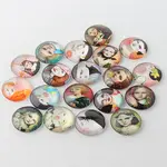 Girl Printed Glass Cabochons