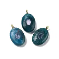 Natural Apatite & Cubic Zirconia Pendants