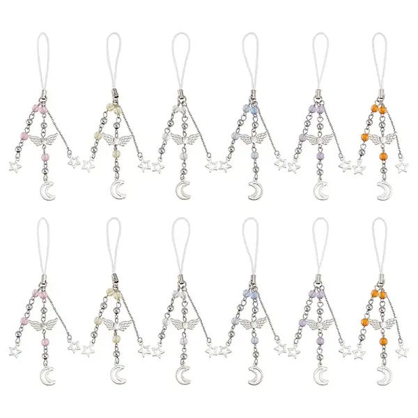 Alloy & Acrylic Mobile Straps