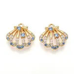 Brass Micro Pave Cubic Zirconia Charms