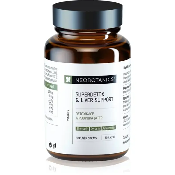 Neobotanics Superdetox & Liver Support kapsle pro podporu funkce jater 60 cps