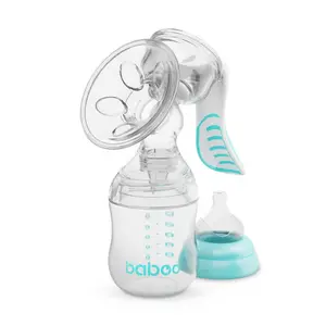 Baboo Manual Breast Pump with 4-level Suction Strength odsávačka mateřského mléka 1 ks