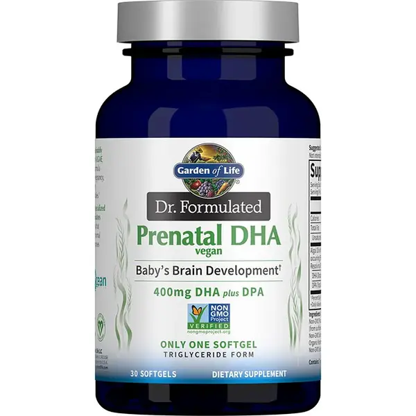 Garden of Life Dr. Formulated Prenatal DHA Vegan měkké tobolky pro těhotné a kojící ženy 30 cps