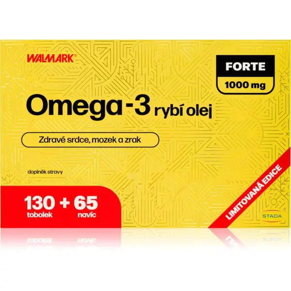 Walmark Omega 3 FORTE 1000 mg kapsle s esenciálními mastnými kyselinami 195 cps