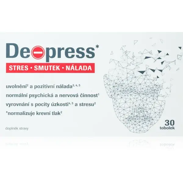 De-press Stop špatné náladě tobolky pro duševní pohodu 30 cps