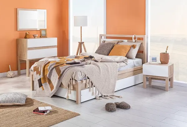 Studentská ložnice artos - dub sofia/bílá