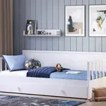 Postel s přistýlkou pure modular - bílá