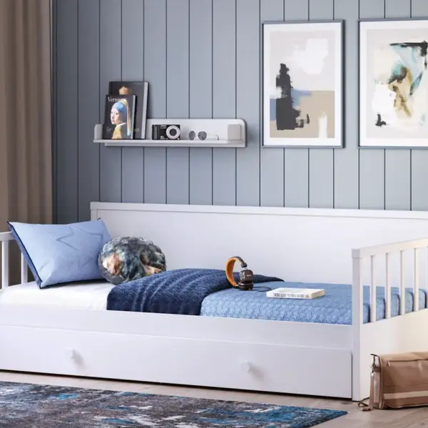 Postel s přistýlkou pure modular - bílá