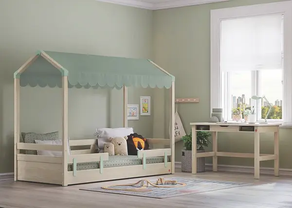 Dětský pokoj fairy - dub světlý/zelená