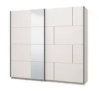 Šatní skříň s posuvnými dveřmi a zrcadlem antonia - bílá