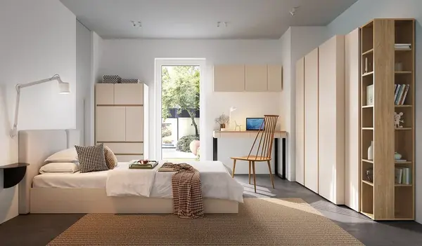 Velký studentský pokoj hailee - béžová/dub olejovaný