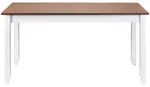 Jedálenský stôl carson - biela/hnedá