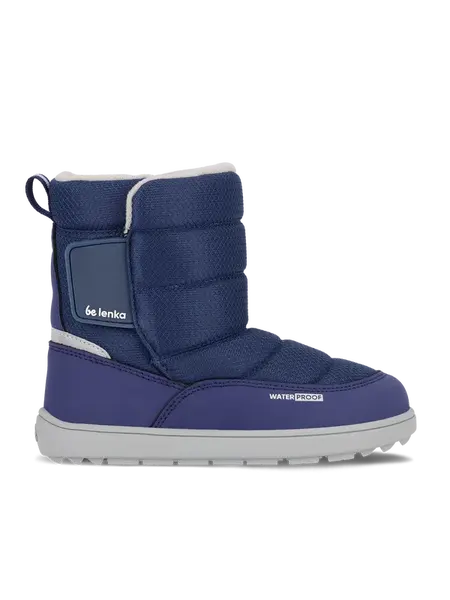 Dětské barefoot sněhule Be Lenka Ailo Junior - Dark Blue