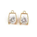 Brass Pave Cubic Zirconia Pendants