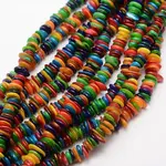 Dyed Disc Natural Freshwater Shell Beads Strands