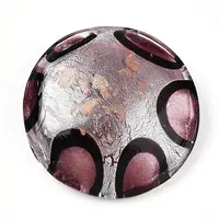 Handmade Gold & Silver Foil Lampwork Pendants