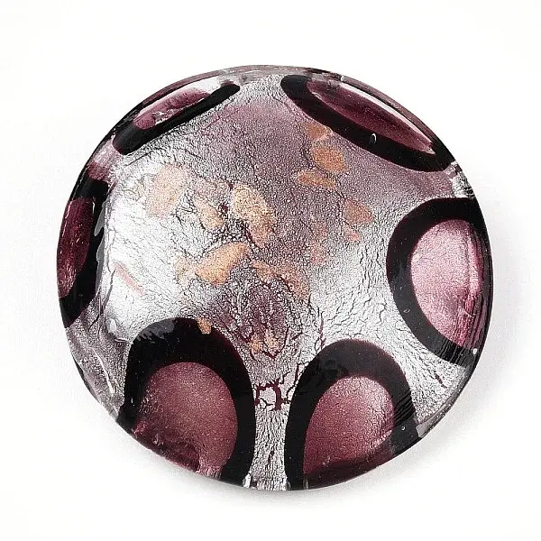 Handmade Gold & Silver Foil Lampwork Pendants