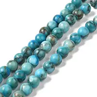 Natural Dyed White Jade Beads Strands