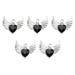 Rack Plating Alloy Glass Pendants