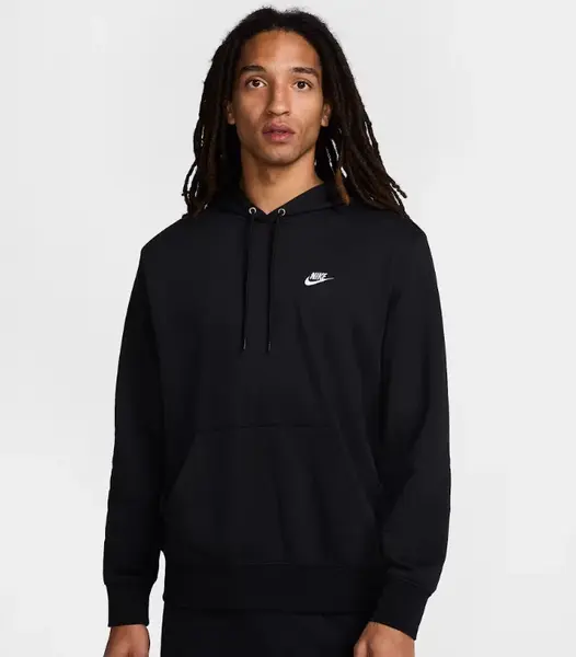 Nike Club Mens French Terry Pullover Hoodie S