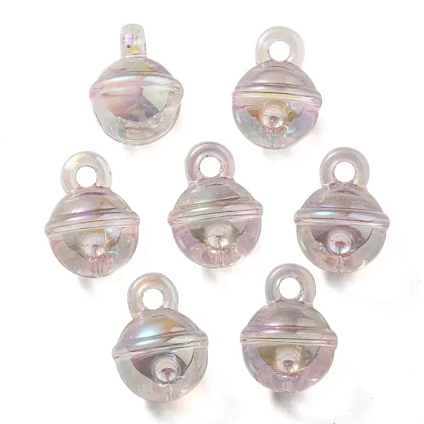 UV Plating Rainbow Iridescent Transparent Acrylic Pendant