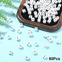 Acrylic Horizontal Hole Letter Beads
