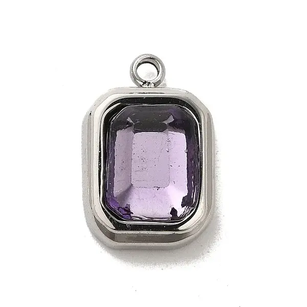 304 Stainless Steel Glass Pendants