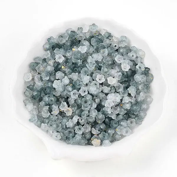 Frosted Transparent Acrylic Beads