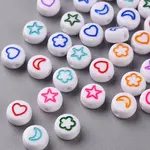 White Opaque Acrylic Beads