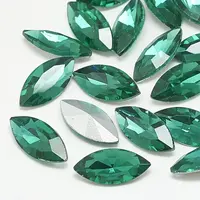 Pointed Back Glass Rhinestone Cabochons