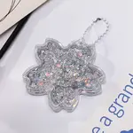 Sakura Acrylic Quicksand Keychain
