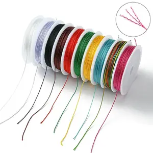 10 Rolls 10 Colors 10M 9-ply Polyester Round Thread