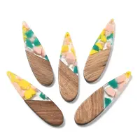 Resin and Walnut Pendants
