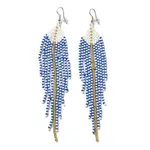 Bohemia Woven Glass Seed Bead Dangle Earrings