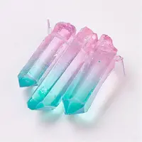 Natural Quartz Crystal Pointed Pendants