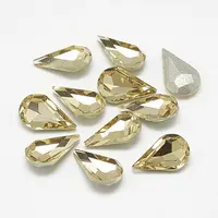 Pointed Back Glass Rhinestone Cabochons