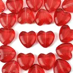 20Pcs Transparent Spray Painted Glass Beads