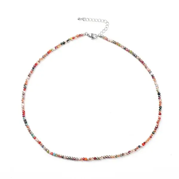 Faceted Glass Beaded Necklaces