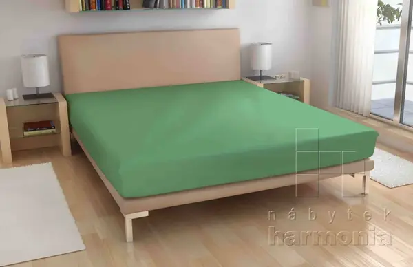 Froté plachta - olivová - 200 x 220 cm