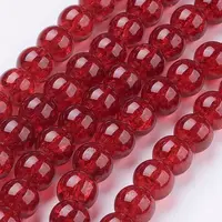 Crackle Glass Beads Strands