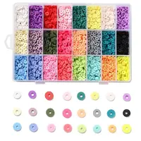 240G 24 Colors Handmade Polymer Clay Beads