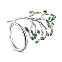 Stylish Rhodium Plated 925 Sterling Silver Ring
