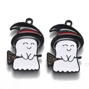 Halloween Theme Alloy Enamel Pendants
