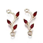 Brass Micro Pave Cubic Zirconia Links Connectors