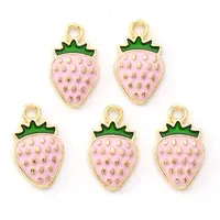 Light Gold Plated Alloy Enamel Pendants