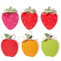 6Pcs Wood Fruits Figurines