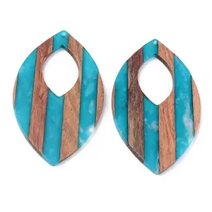 Resin & Walnut Wood Pendants