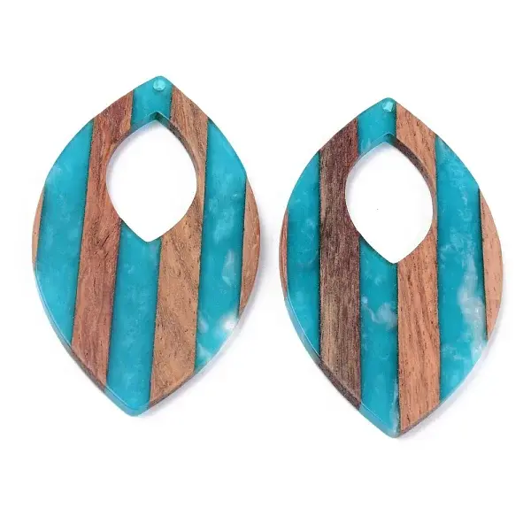 Resin & Walnut Wood Pendants