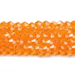 Transparent Electroplate Glass Beads Strands
