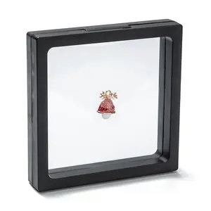 Square Transparent PE Thin Film Suspension Jewelry Display Stands